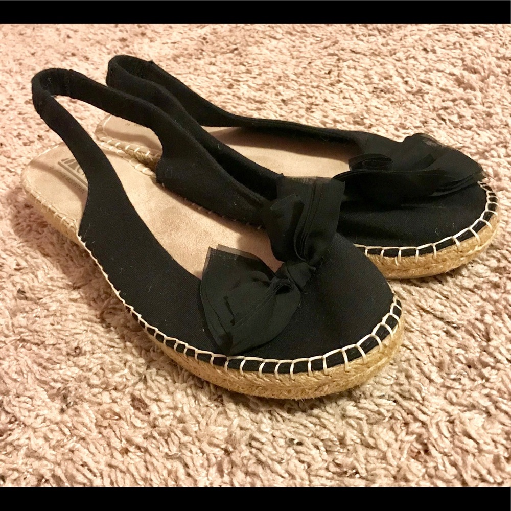 White Mountain Cliffs Cheerful Sandals Sz 9 Black
